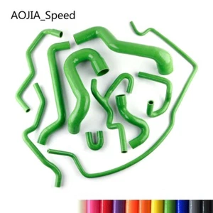 Green For SAAB 9-5 2.0T 2002-2007 Turbo Radiator Silicone Coolant Hose Kit 10PCS - Picture 1 of 4