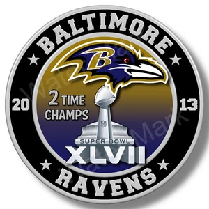 Baltimore Ravens Super Bowl 47 2013 Champs Vinyl Sticker Decal  Football USA - Picture 1 of 2
