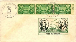 US #785-794 FDC Army-Navy Jack Sidenius Cachet Unaddressed Set of 10 - Picture 1 of 10
