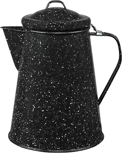 3 Qt Coffee Boiler. Enameled Steel 12 Cups Capacity. For Camping Heat Coffee Tea - Picture 1 of 9