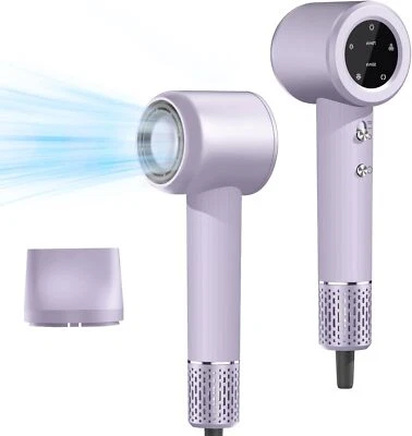 Hair Dryer - 110,000 RPM Brushless Motor Negative Ion Hair Dryer, (Purple) - Image 1 of 4