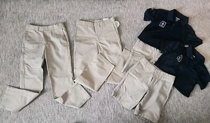 Boys School Uniform Pants Nwt, Shorts Used , Shirts Nwt Size 12R - Picture 1 of 4