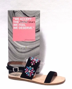Jeffrey Campbell Dola Jewel Black Women's Sandals Size US 7 - Picture 1 of 4