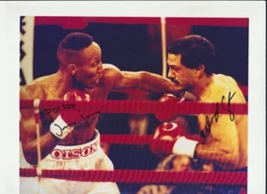JUNIOR JONES-ORLANDO CANIZALES BOXING HOFer AUTHENTIC ORIGINAL AUTOGRAPHED PHOTO - Picture 1 of 2
