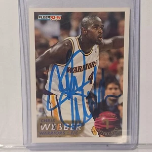Chris Webber Warriors Kings Autographed Auto signed Card COA NBA - Picture 1 of 3