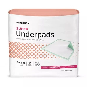 100 Adult Disposable Chair Incontinence Bed Protector Pads Underpads 30X36" Each - Picture 1 of 2
