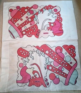 Vintage! Peter Max Star Dreamer KISSENHÜLLEN 2er Set Tastemaker Mohawk Pop Art - Bild 1 von 6
