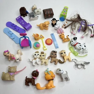 Mixed Lot Small Animals - Polly Pocket, Mini Breyer Horse, My Little Pony, Dogs - Picture 1 of 15