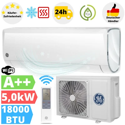 GE Appliances Future White Klimaanlage 5,0kW Klimagerät Wandgerät A++ Klima WiFi - Bild 1 von 4