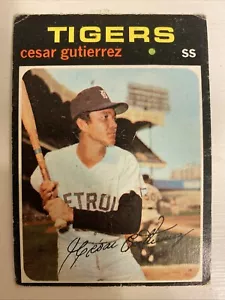 1971 Topps #154 Cesar Gutierrez Tigers - Bild 1 von 1
