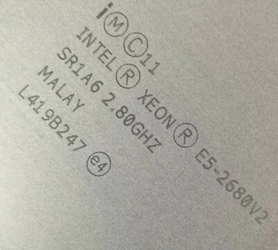 Intel Xeon E5-2680 v2 Processor LGA2011 CM8063501374901 Good Work for X79 CPU - Image 1 of 3