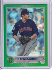2022 Topps Series 1 1st Edition Green /150 Eli Morgan #217 Rookie RC