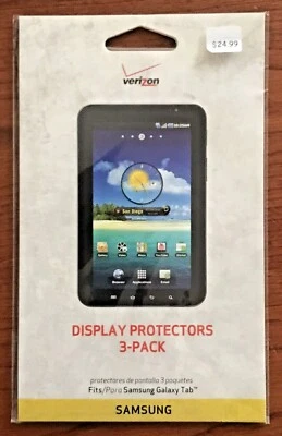 NEW Samsung Galaxy Tab Display Protectors 3-Pack - SEALED Screen Protectors - Image 1 of 4