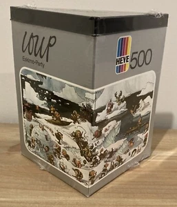 Vintage Heye Loup Eskimo Party 500 Piece Puzzle Brand New Sealed 1974 Rare - Picture 1 of 4