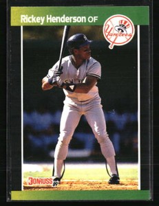 Rickey Henderson 1989 Donruss #245  Baseball Card