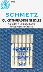 Schmetz 1790 Quick Self-Threading Sewing Machine Needle Size 80/12 705 HDK - Picture 1 of 2