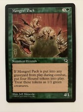 Mongrel Pack - Tempest Green Rare MAGIC MTG CARD LP Light Play NM