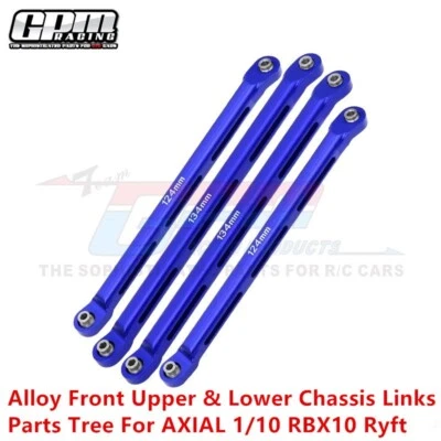 Alloy Front Upper &Lower Chassis Links Parts Tree For AXIAL 1/10 RBX10 AXI234022 - Image 1 of 4