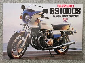 SUZUKI GS1000S GENUINE MOTORCYCLE SALES BROCHURE - Picture 1 of 5