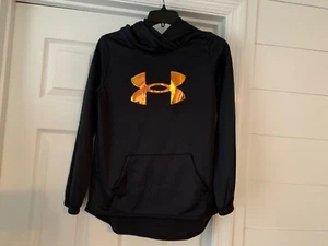 Under Armour Girls Fleece Hood Pullover Sweatshirt Size Youth Large Iridescent - Picture 1 of 7