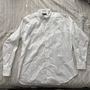 Gitman Brothers Vintage White Oxford Shirt 16 35 Made in USA - Picture 1 of 6