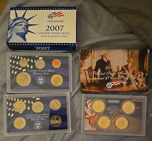 2007 Mint Proof Set Uncirculated Coin Sets (14 Coins) - Picture 1 of 3