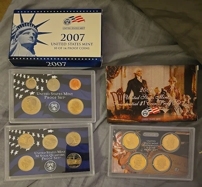 2007 Mint Proof Set Uncirculated Coin Sets (14 Coins) - Image 1 of 3