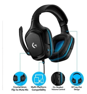 AURICULARES+MICRO LOGITECH G432 GAMING (981-000770) - Imagen 1 de 1