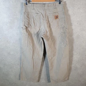 Vintage Carhartt Carpenter Trousers Mens W32 L29 Brown B11 DES Workwear - Picture 1 of 8
