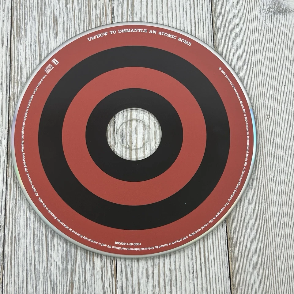 How To Dismantle An Atomic Bomb by U2 CD - DISC ONLY - Imagem 1 de 1