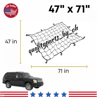 Грузовая сетка для кузова грузового автомобиля 47 x 71 дюйм высокопрочная для CADILLAC Escalade ESV 2003-2024 - Изображение 1 из 4