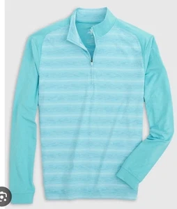 Neu mit Etikett Johnnie-O Bert Performance 1/4-Reißverschluss Pullover Shirt Golf Baja blau Größe XL - Bild 1 von 5
