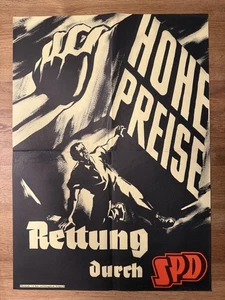 Original historisches Wahlplakat der SPD - Bild 1 von 4