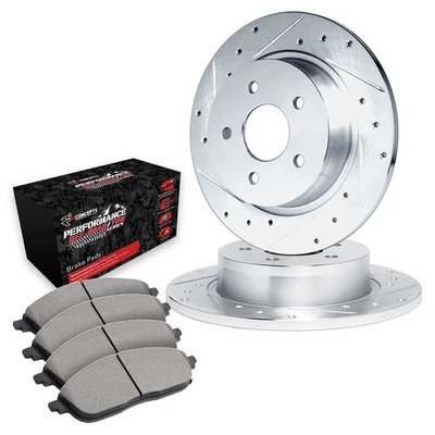For Ford Explorer 06-10 Brake Kit Drilled & Slotted Rear Brake Kit w Performance - Изображение 1 из 3