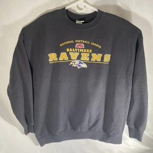 Vintage Baltimore Ravens Sweatshirt Men’s 2XL Black Crewneck Vtg 2001 Pullover - Picture 1 of 5