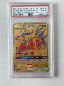 Reshiram & Charizard GX SM247 Black Star Promo PSA 10 - Picture 1 of 2