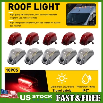 Fits Dodge RAM Promaster 1500 2500 3500 2014-2023 Front Rear LED Cab Roof Light - Image 1 of 4