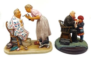 Norman Rockwell Figurine Lot Spring Tonic First Edition Doctor and Doll - Picture 1 of 17