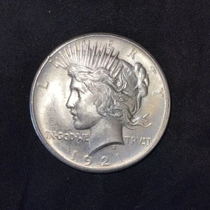 1921 P High Relief Peace Silver Dollar - Picture 1 of 8