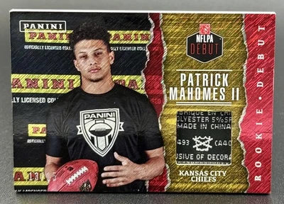2017 Panini Fathers Day Laundry Tag Rookie Debut Memorabilia Patrick Mahomes /15 - Image 1 of 2