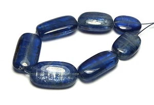 7 pcs BLUE KYANITE 9-10mm Nugget Beads NATURAL /N8 - Picture 1 of 2