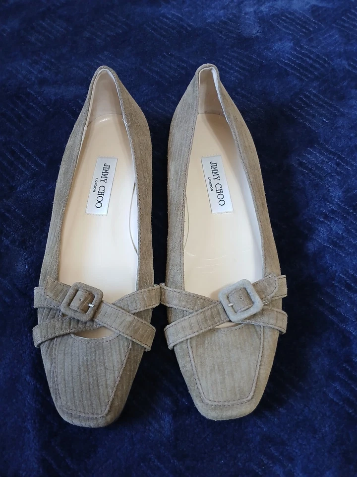 Zapatos planos de gamuza Jimmy Choo London talla 39 hechos en Italia  Foto 1 de 4