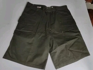 TFNY Cargo Shorts Mens 36 Army Green Military Y2K The Full Nine Yards - Picture 1 of 7