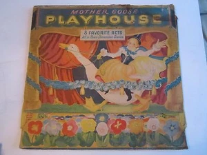 1930'S MOTHER GOOSE PLAYHOUSE - BY GERALDINE CLYNE - 13" X 13"-1 SCENE -TUB OFC - Picture 1 of 4