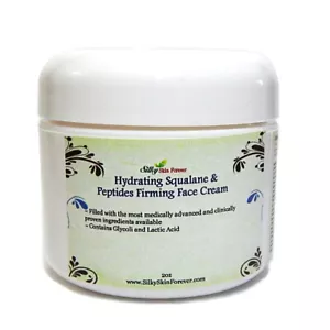 Hydrating Squalane Firming Face Cream Peptides CoQ10 Hyaluronic Acid Vitamin C  - Picture 1 of 1