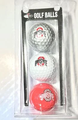 Team Golf NCAA 俄亥俄州七叶树法规高尔夫球 3 件装 — 第 1/2 张图片