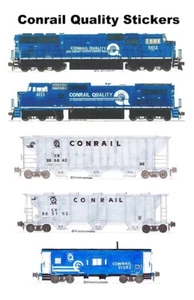 Conrail Quality Train 5 individual Stickers Andy Fletcher - Picture 1 of 1