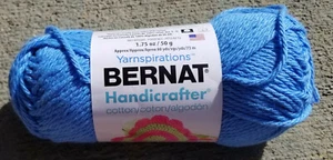 Bernat Handicrafter Cotton in Blueberry #01725 - New & Smoke Free Home - Picture 1 of 4