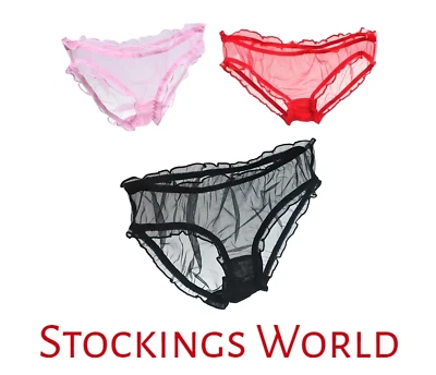 Vintage Style Completely Sheer Transparent Nylon Panties Retro look Sexy NEW  - image 1 of 4