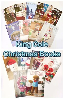 CHRISTMAS KNITS CROCHET Pattern Books Novelty Knitting Crochet Pattern King Cole - Image 1 of 3